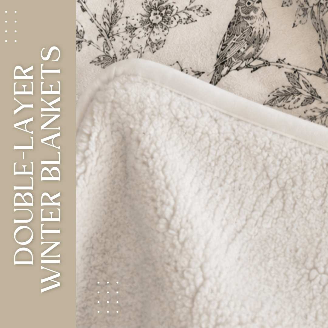 Double-layer winter fleece blankets with scripture and Protea designs, made to order in South Africa