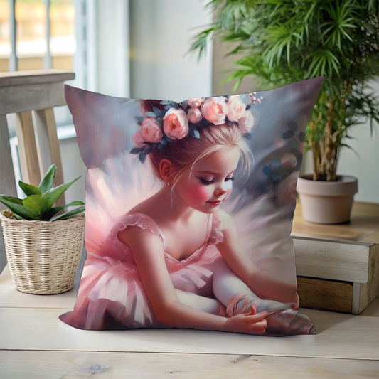 Ballet dreams cushion cover. Cotton