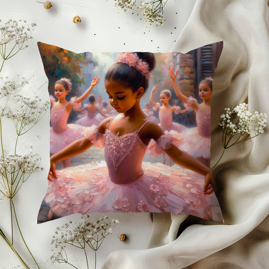 Ballet princess cushion cover. Cotton