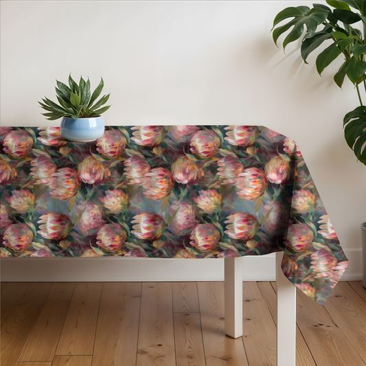 Protea painting  tablecloth