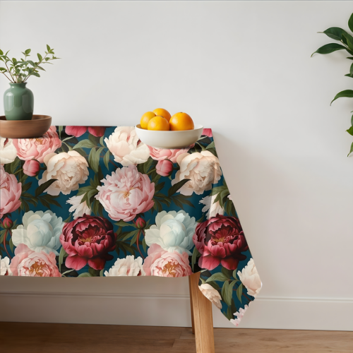 Peony nostalgia tablecloth