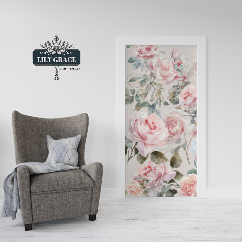 Soft Roses Decoupage Paper