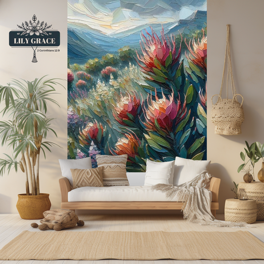 Hermanus fynbos wallpaper murial