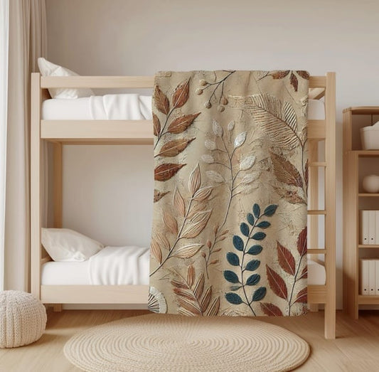 Autumn fold fleece blanket