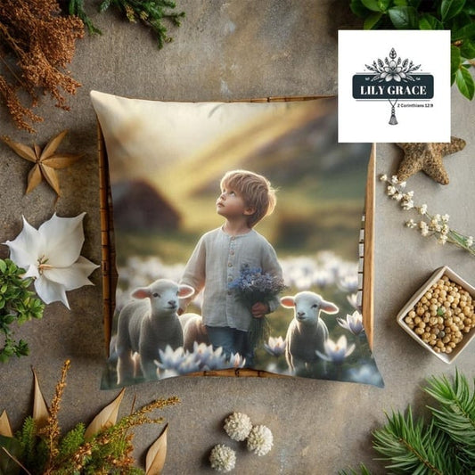 Psalm 23 Scatter Cushion. kids bedding