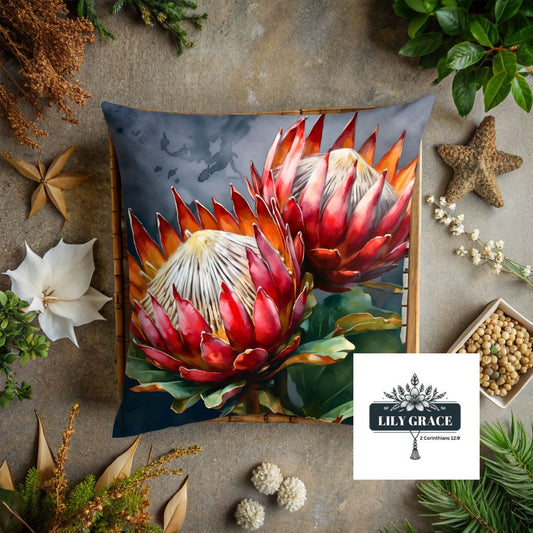 Twin King protea scatter cushion cover