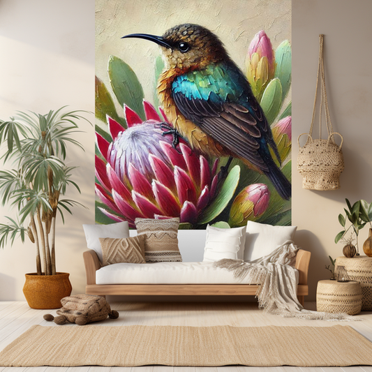 Sugarbird mural South Africa