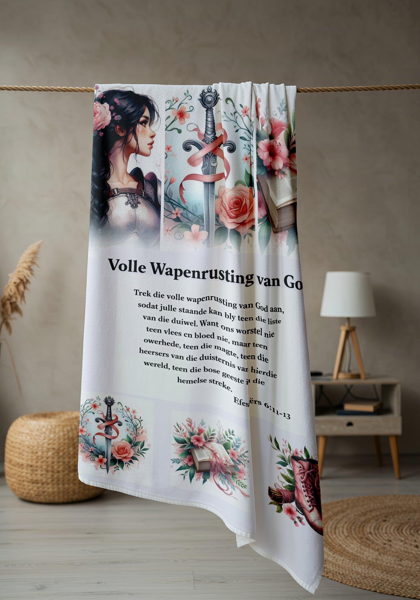 Volle wapenrusting fleece kombers
