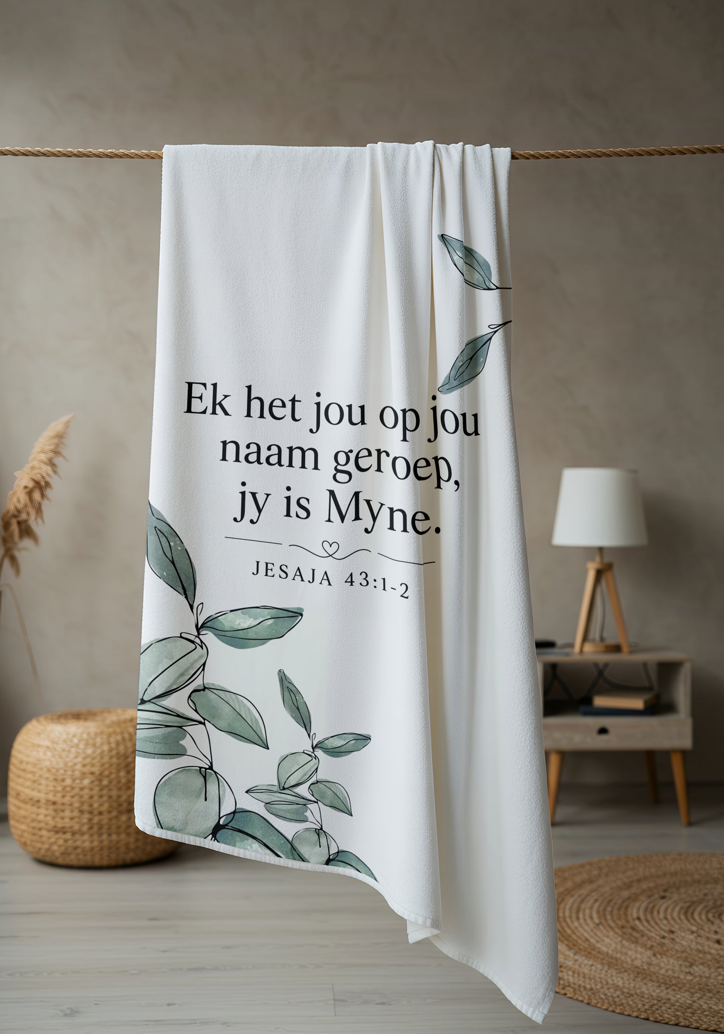 Jesaja 43 Kombers – Jy is Myne Fleece Blanket