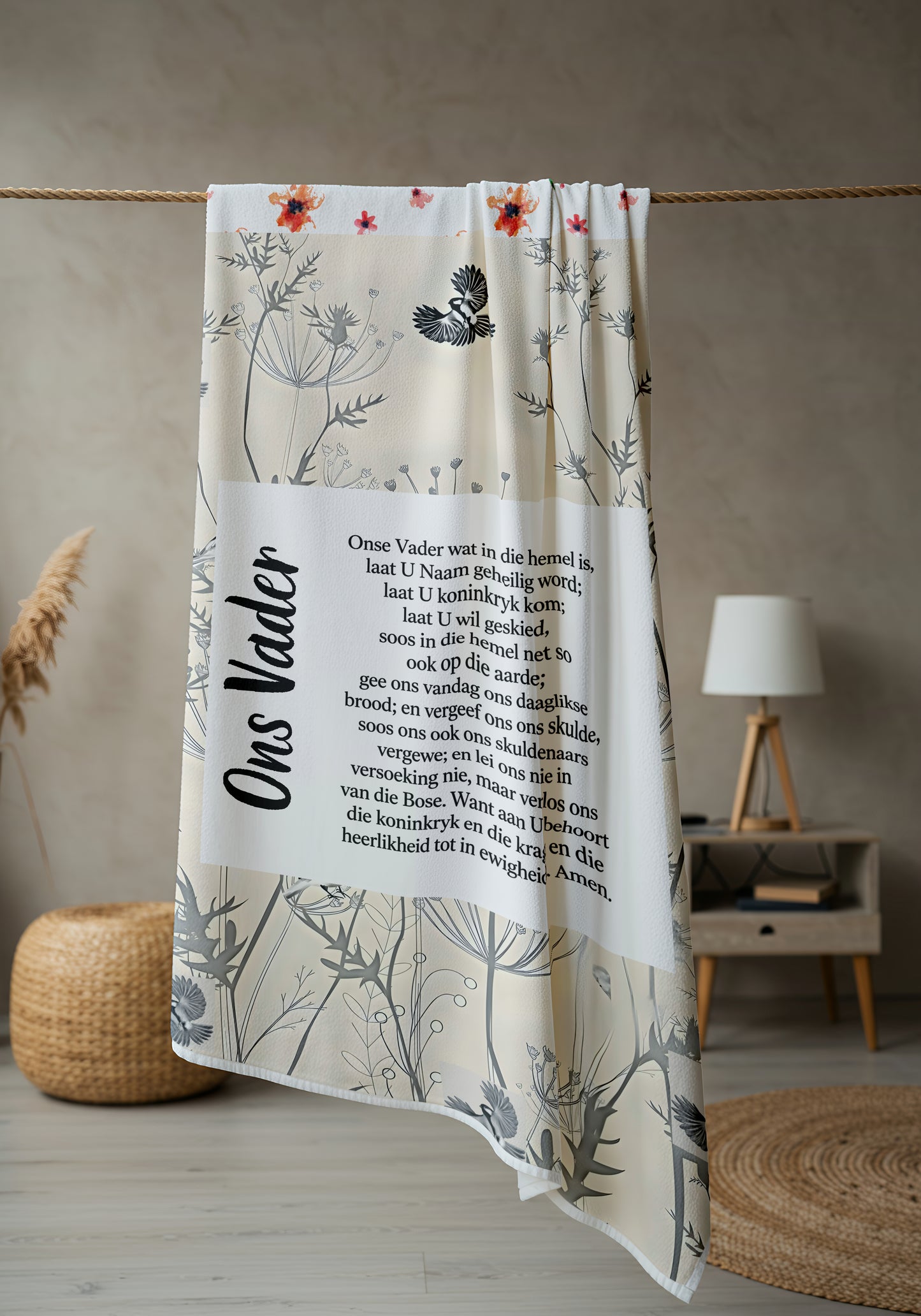 Onse Vader - faith fleece blanket