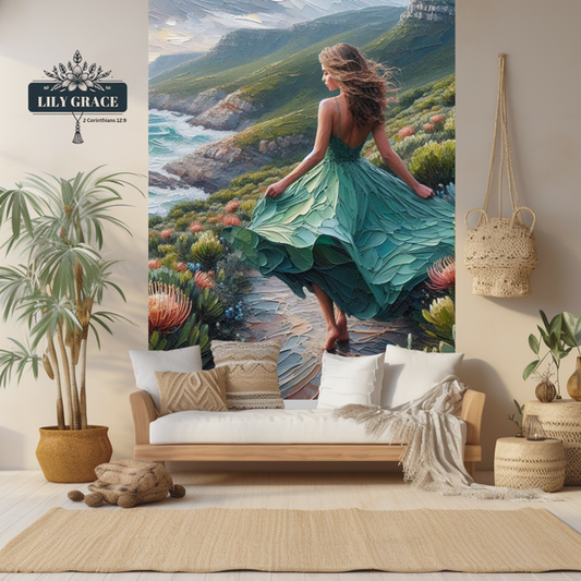 Proteas and fynbos wallpaper