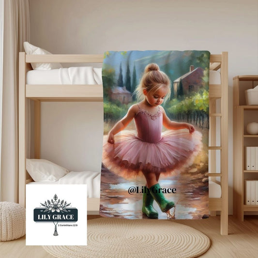 Mud ballet coral fleece blanket