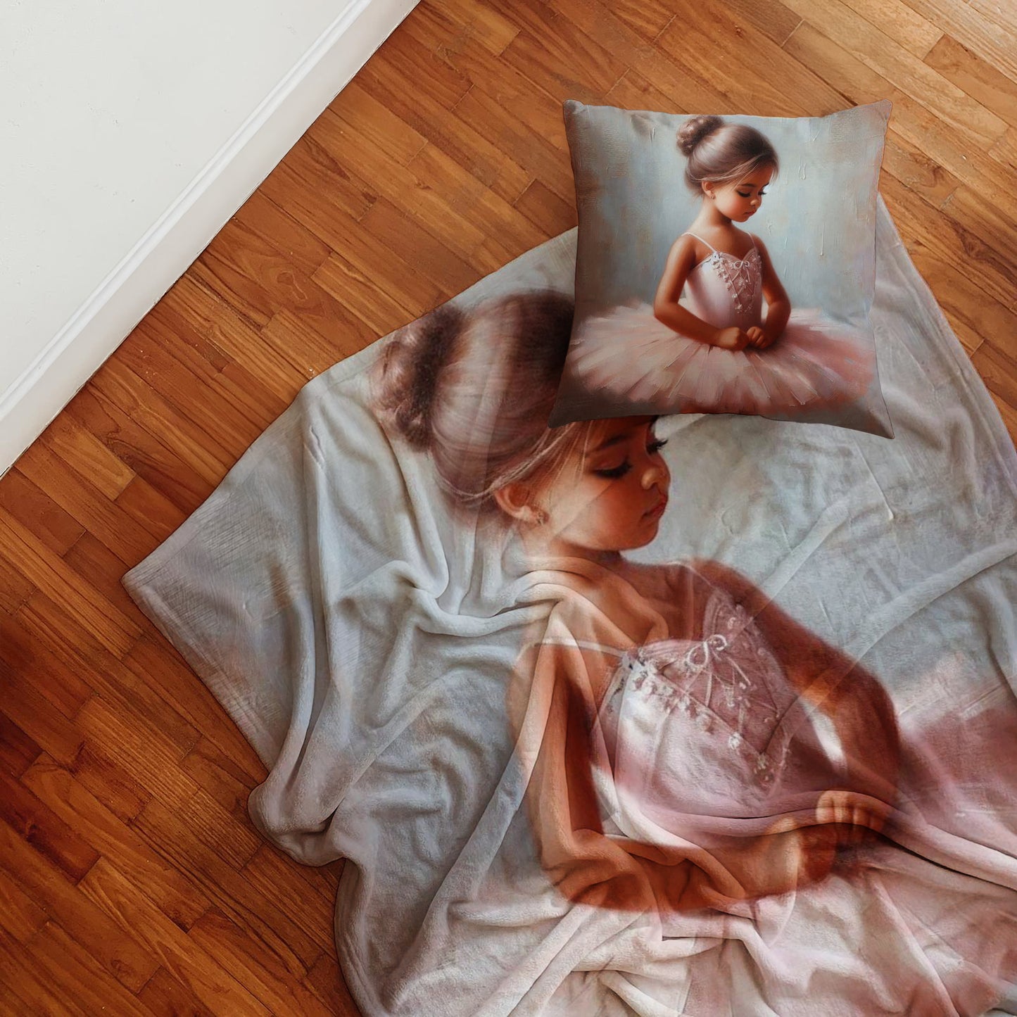 Ballerina princess fleece blanket