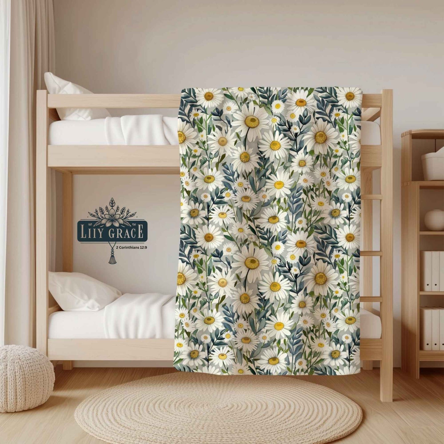 Golden Daisy Fleece Blanket