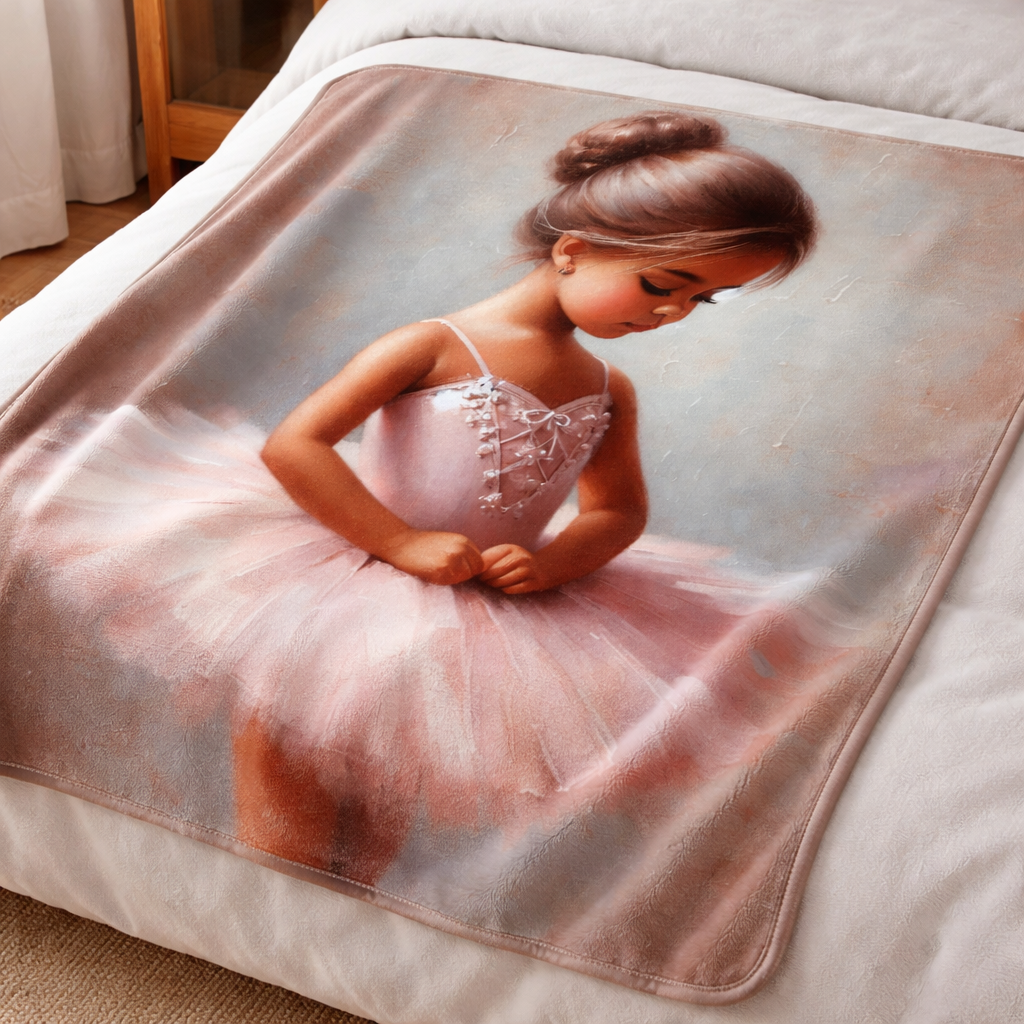 girls bedroom throw blanket ballerina design soft fleece south africa