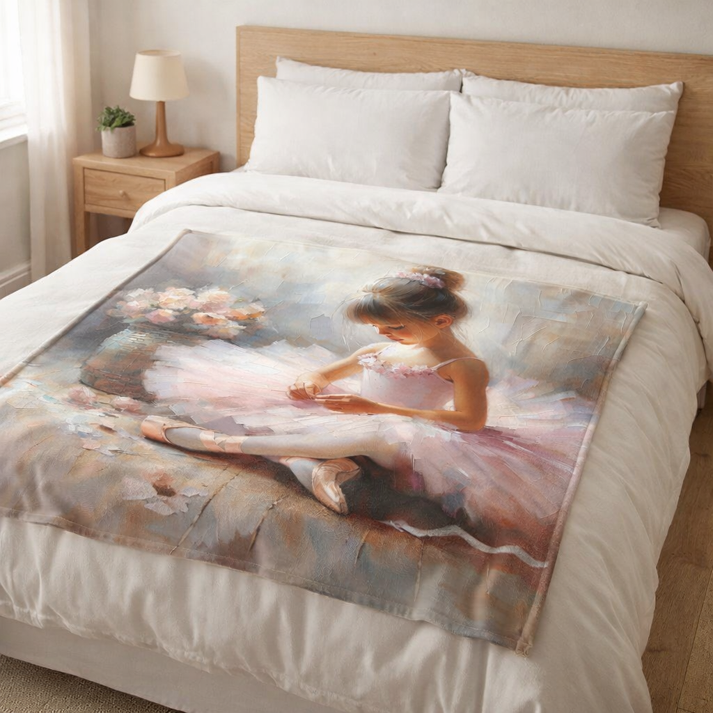ballerina fleece blanket for girls soft pink kids blanket south africa