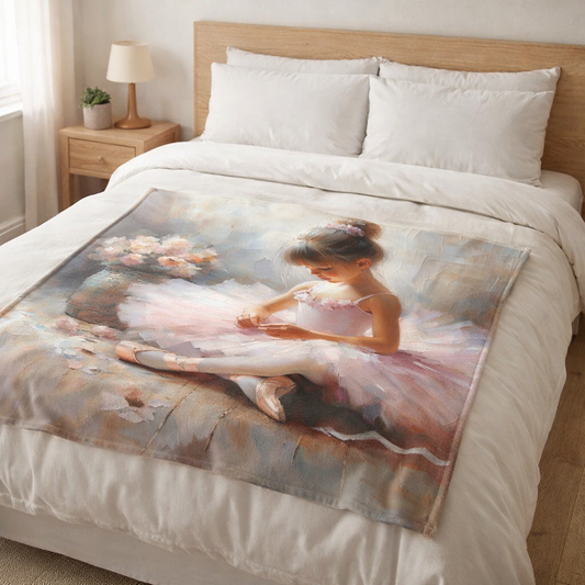 ballerina fleece blanket for girls soft pink kids blanket south africa