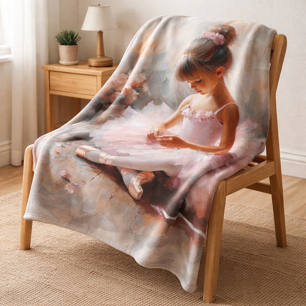 pink ballet blanket for girls soft fleece kids bedding south africa