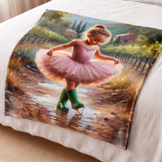 kids blanket ballerina design soft fleece throw for girls bedroom south africa