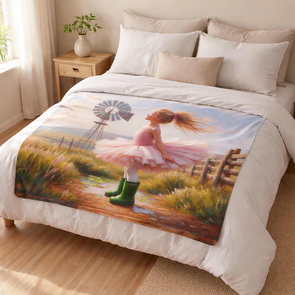 ballerina kids blanket soft fleece throw girls bedroom south africa