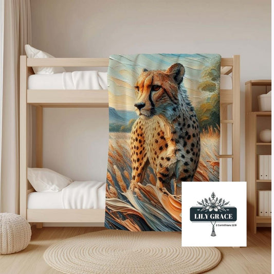 Cheetah fleece blankets . Animal Print Fleece Blanket