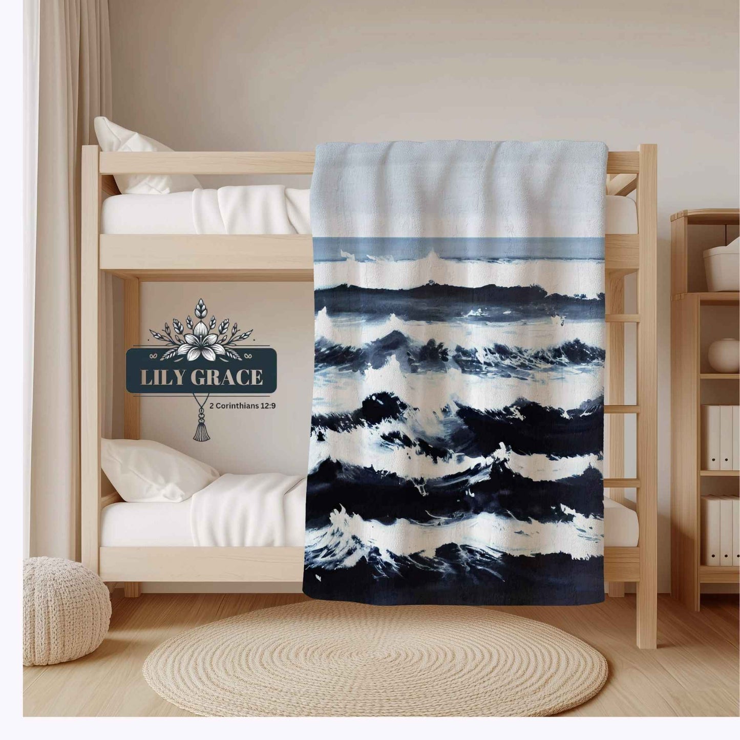 Alt text 3:
Lightweight blue fleece blanket suitable for everyday home use in South Africa
