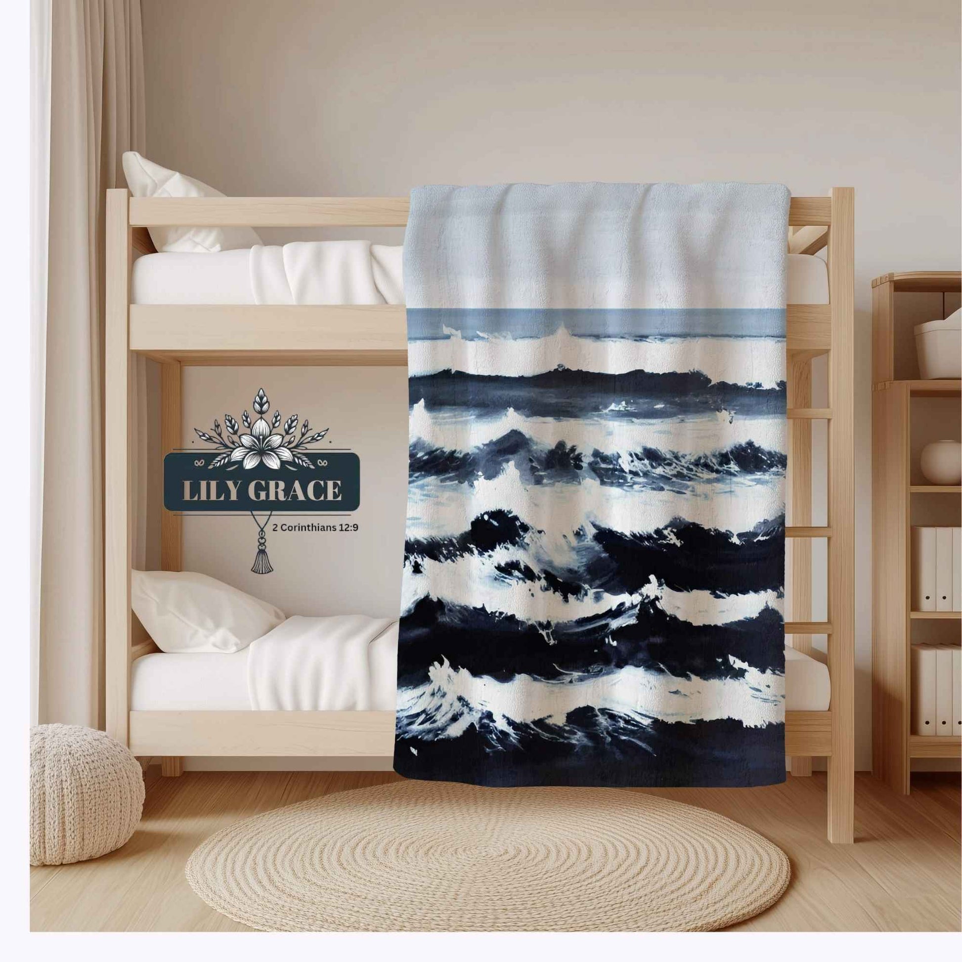 Alt text 3:
Lightweight blue fleece blanket suitable for everyday home use in South Africa