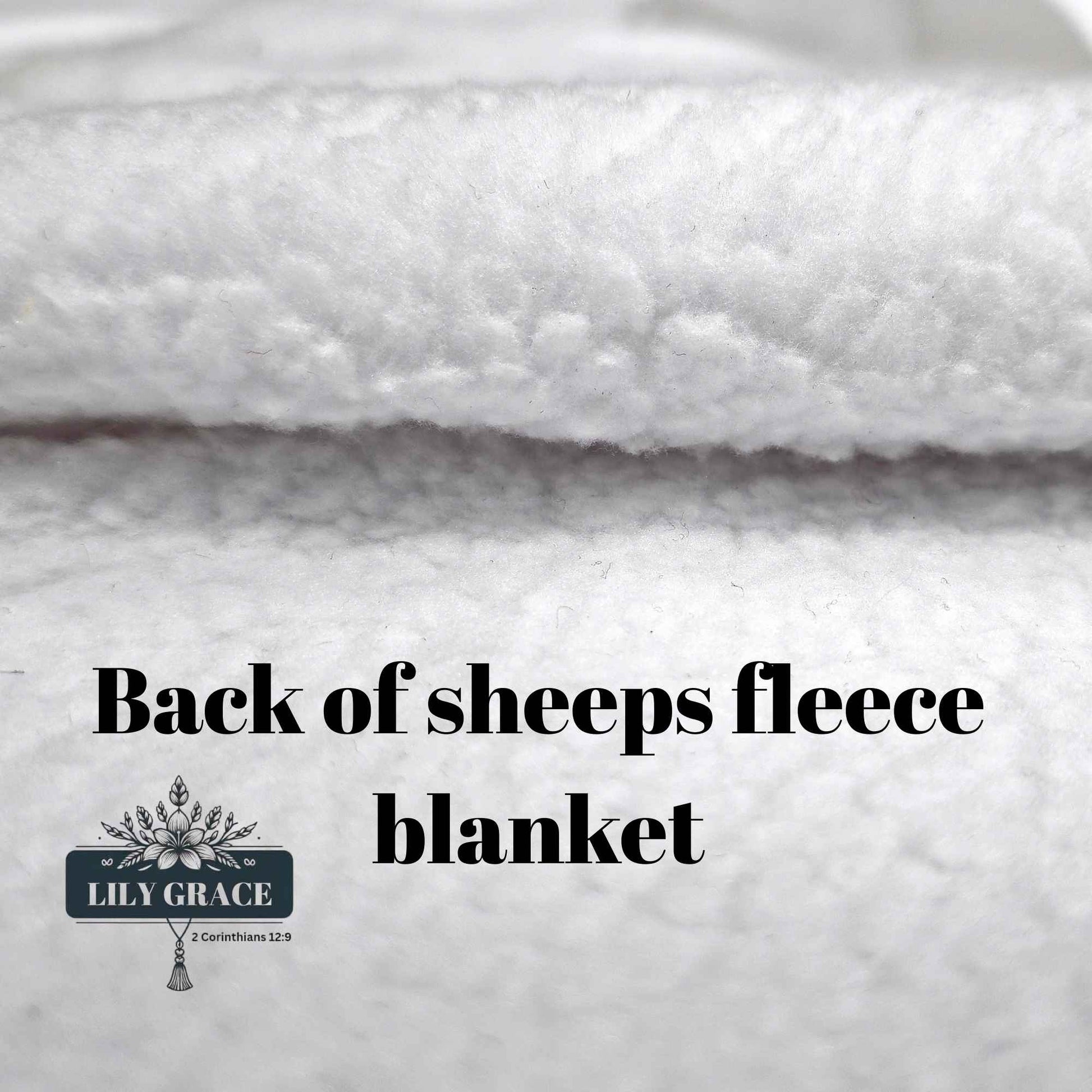 Sheeps fleece blanket Lily Grace Design