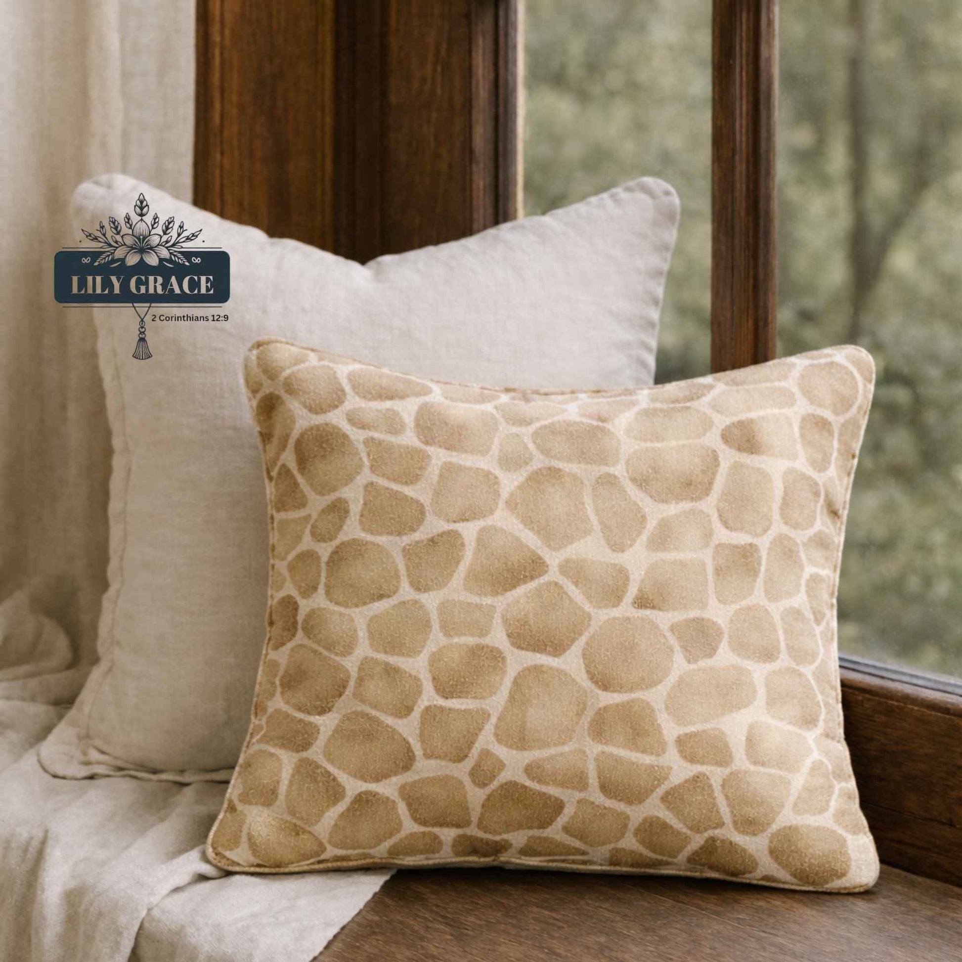 Cotton scatter cushion. Animal print scatter cushion