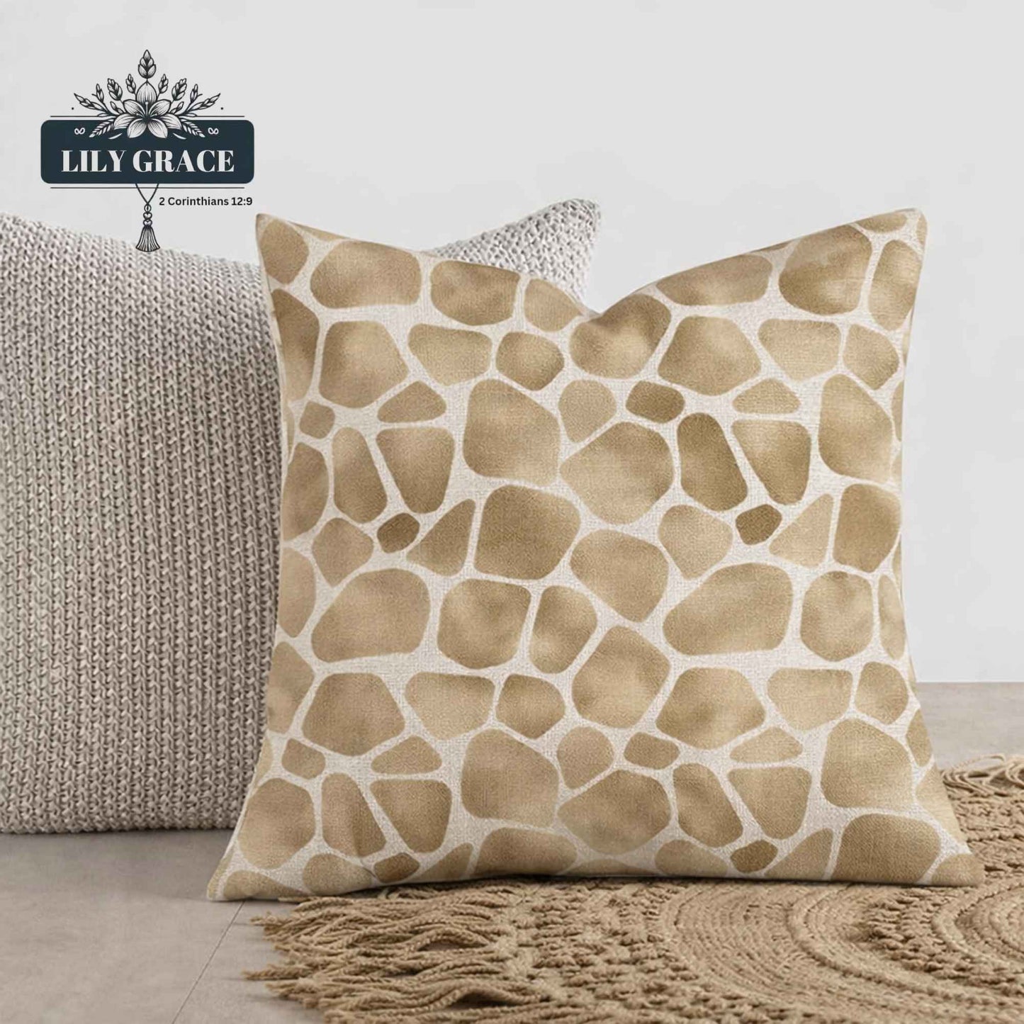 Designer cushion covers. Animal print throw pillow