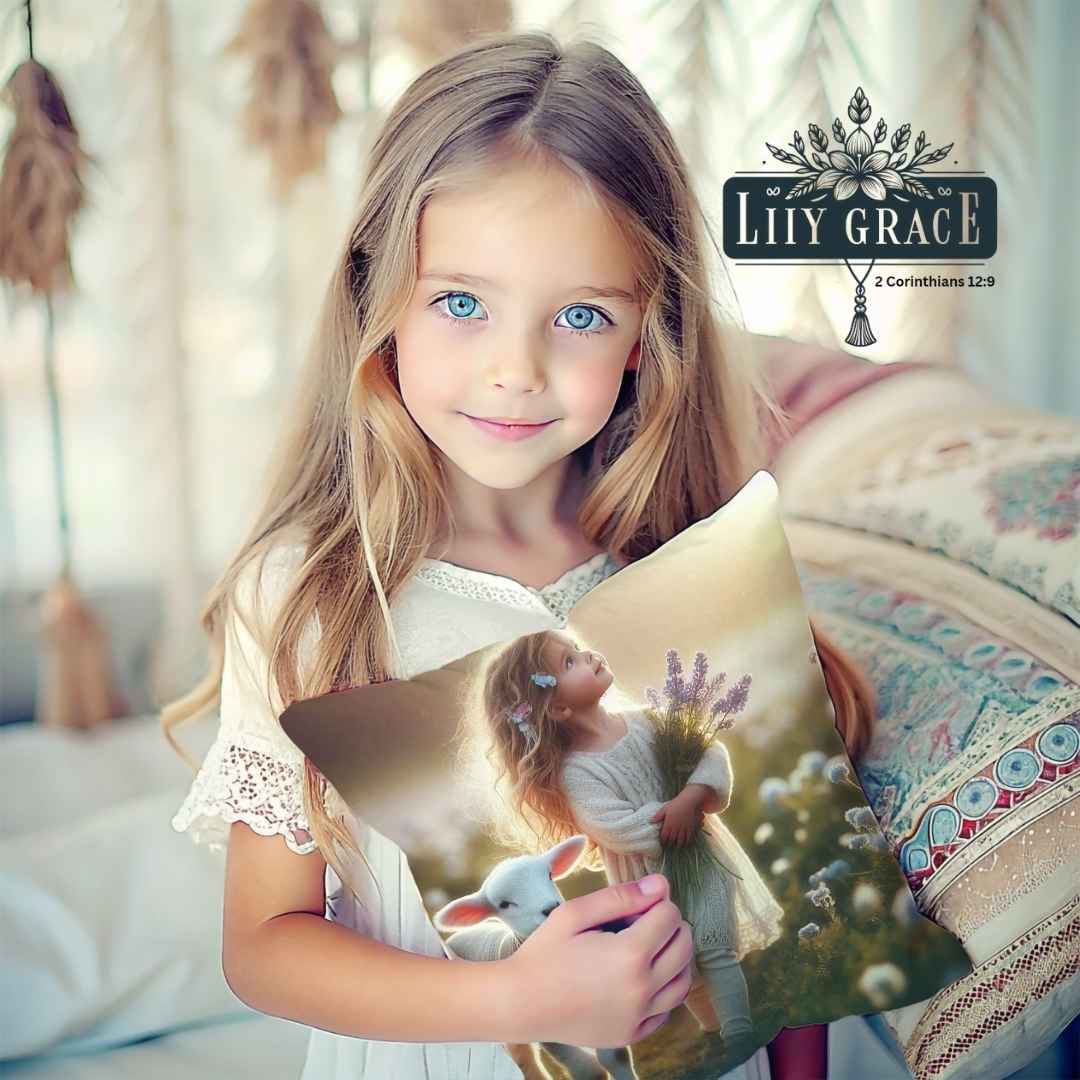 Psalm 23 Scatter Cushion green meadow