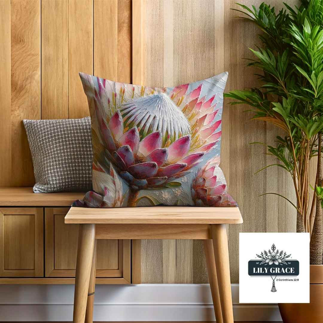 Pastel Protea Scatter cushion covers - Cotton