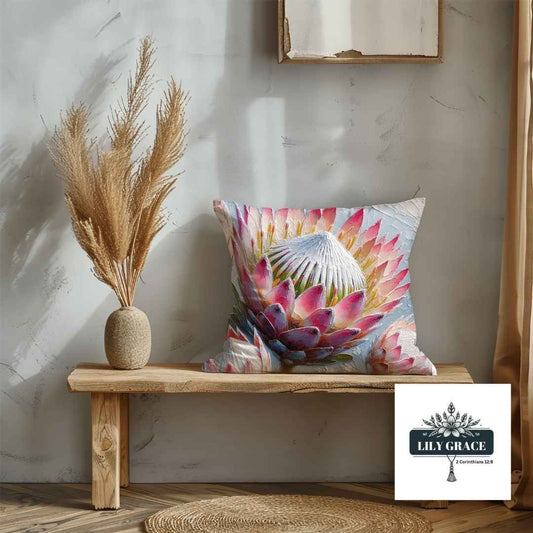 Pastel Protea Scatter cushion covers - Cotton
