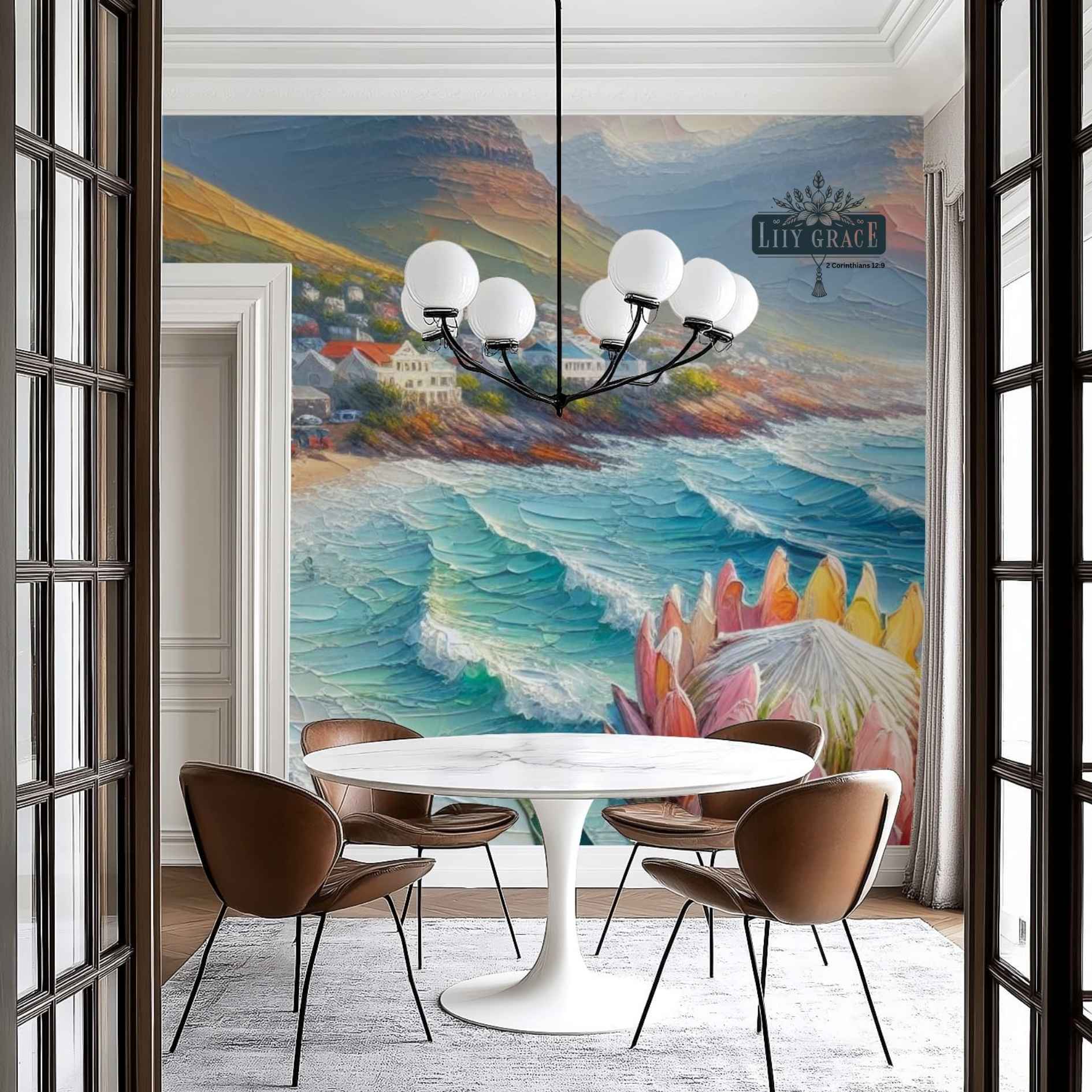 Protea beach wallpaper mural