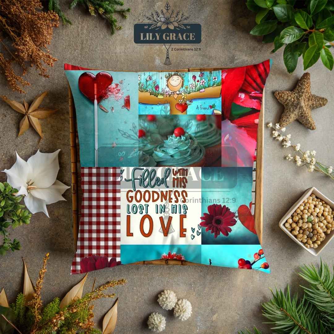 Christian Art Gifts.  Red scatter cushion covers South Africa 
