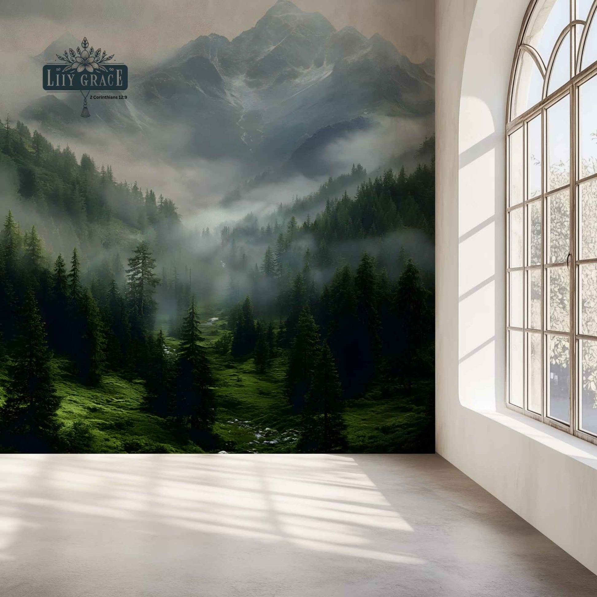 Forest mountain.  Custom wallpaper South Africa 