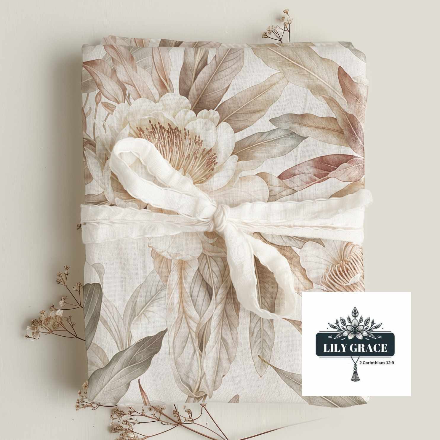 Soft Botanica Cotton Muslin Baby Blanket