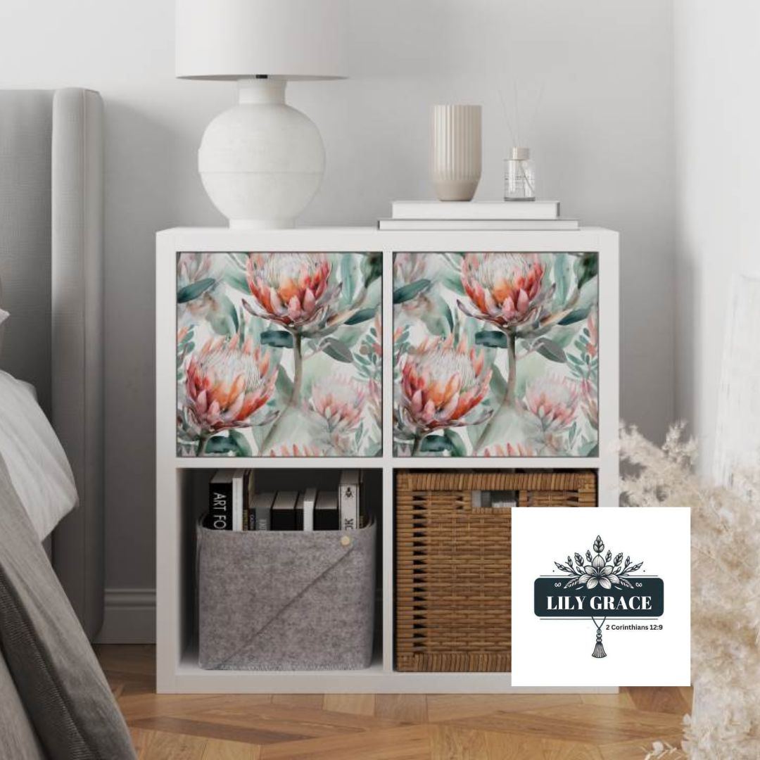 Protea decoupage paper