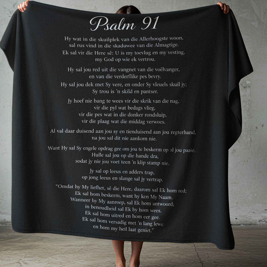 Psalm 91 Fleece Blanket (Afrikaans)