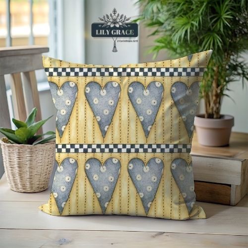 Yellow and blue scatter cushions cover 