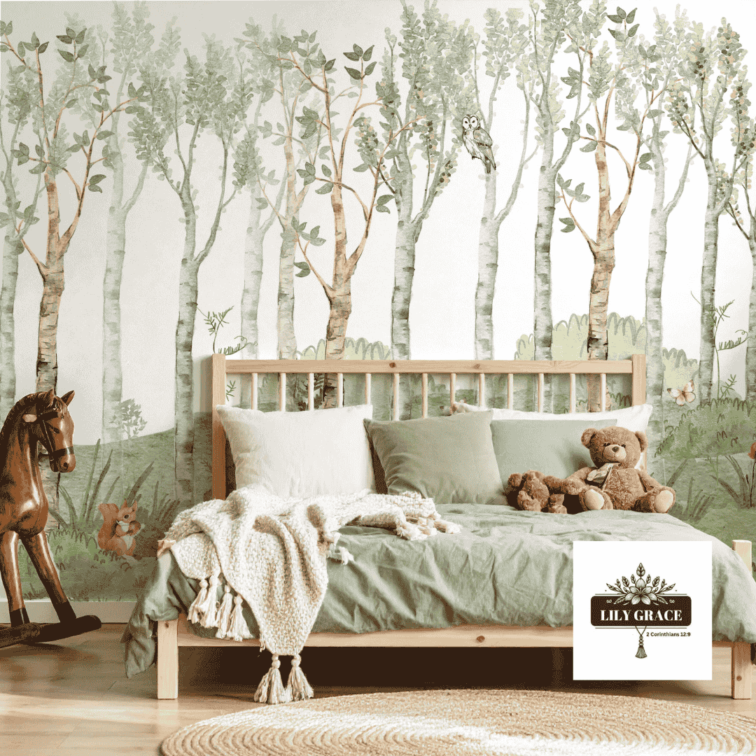 A Forest Story wallpaper for nursery wall
