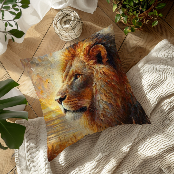 African print Lion scatter cushion cover