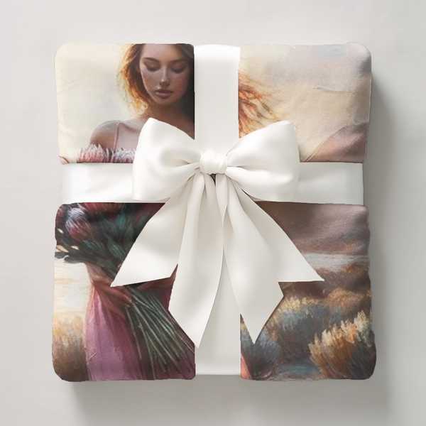 Rejoice soft pink fleece blanket