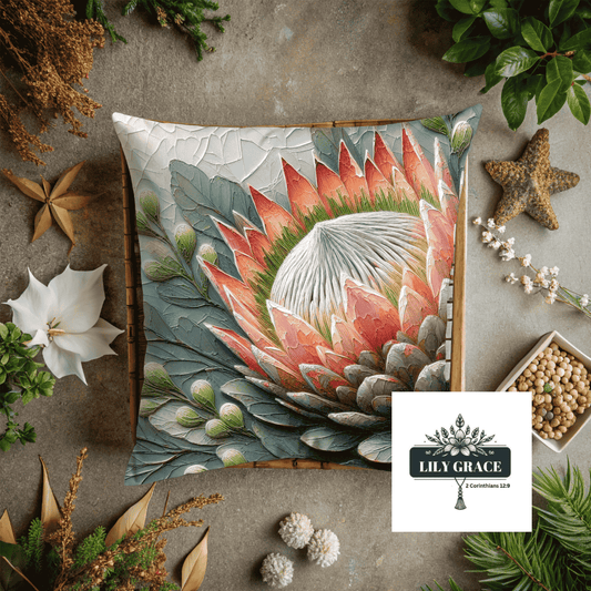 Pretty protea scatter cushion cover