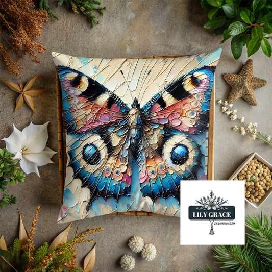 Pink Butterfly scatter cushions covers