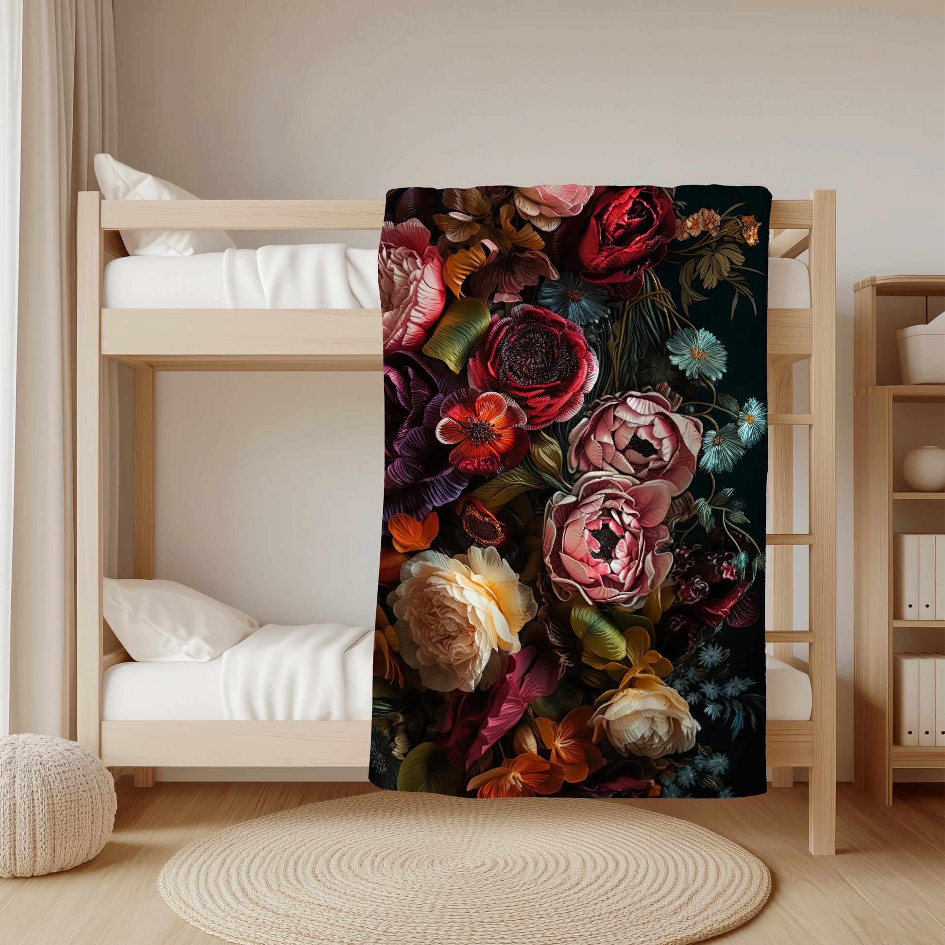 lightweight fleece throw blanket floral design South Africa