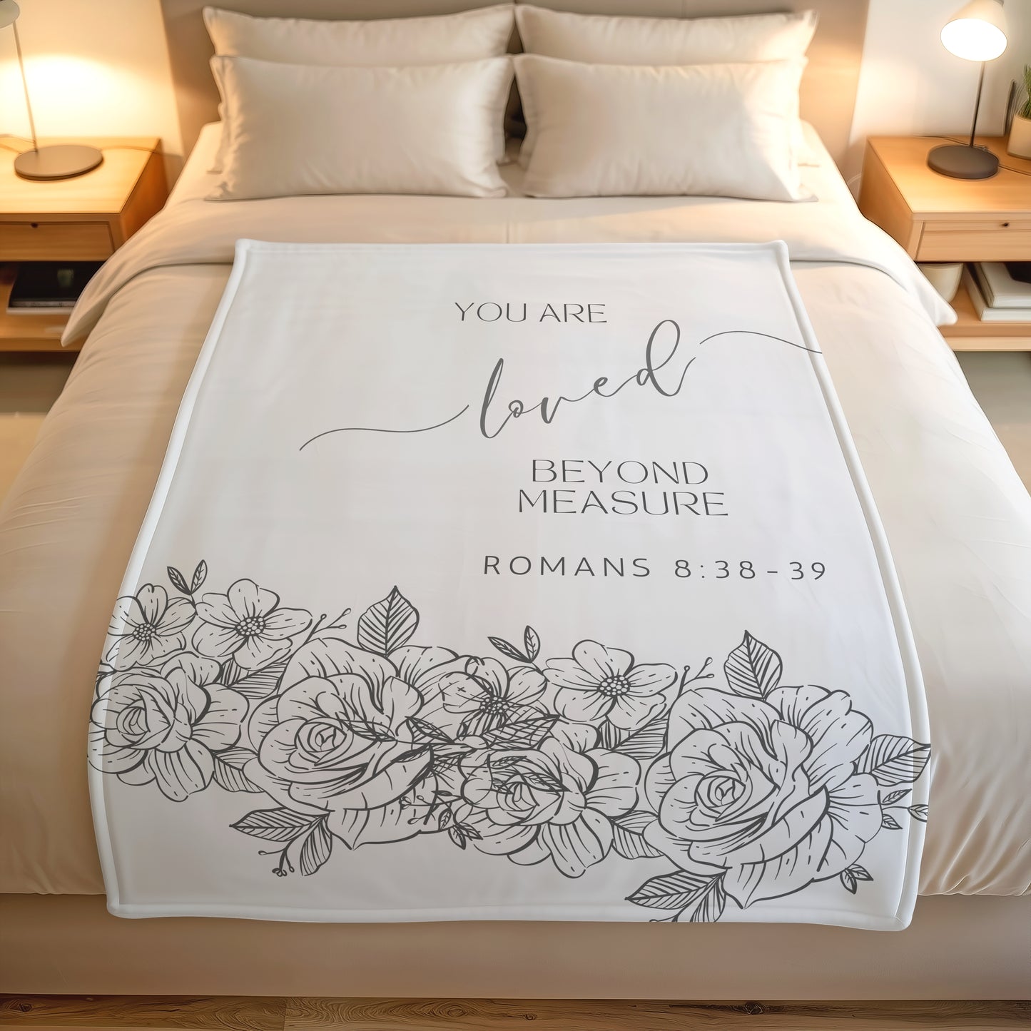 Loved beyond measure Christian Art Gift blanket