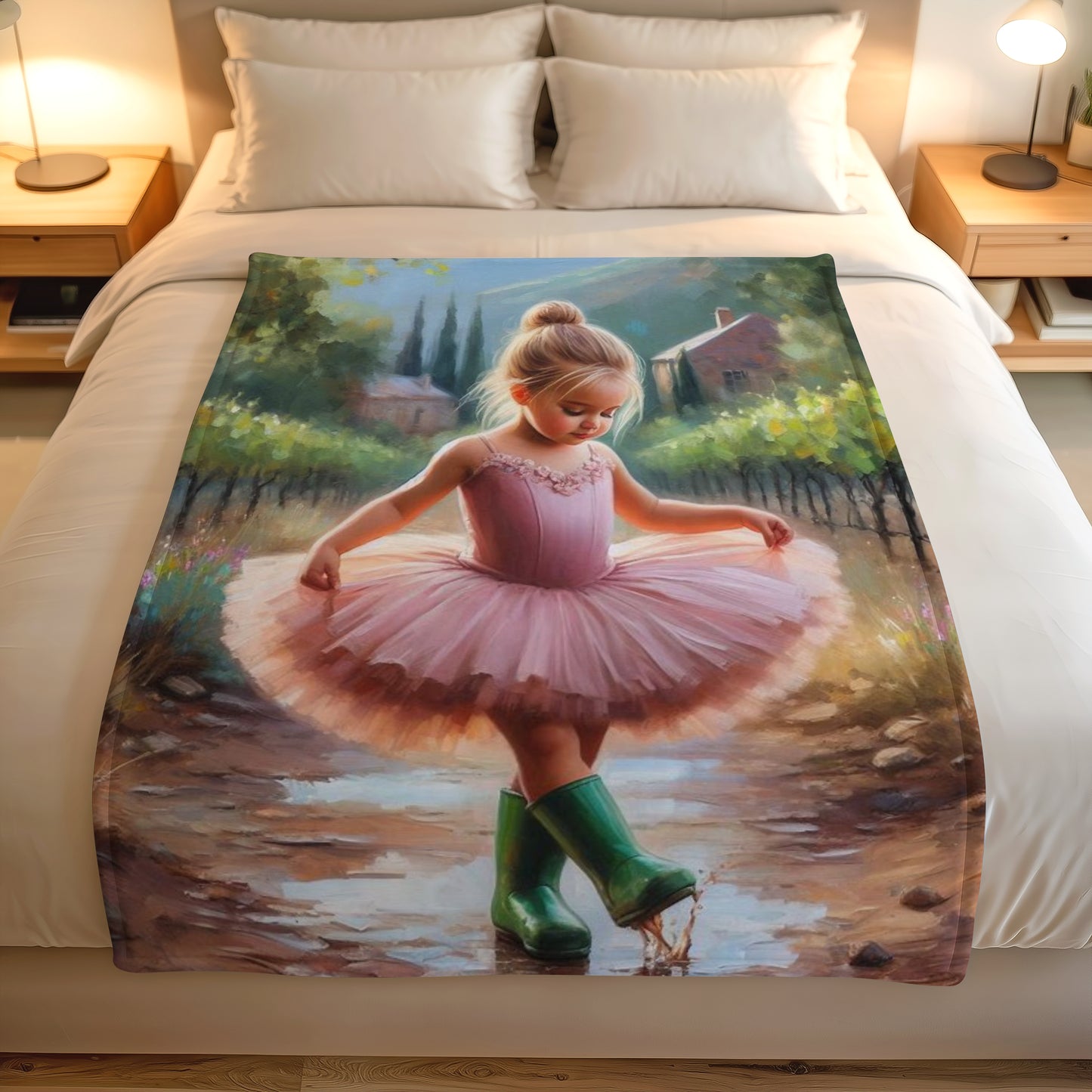 Mud ballet coral fleece blanket