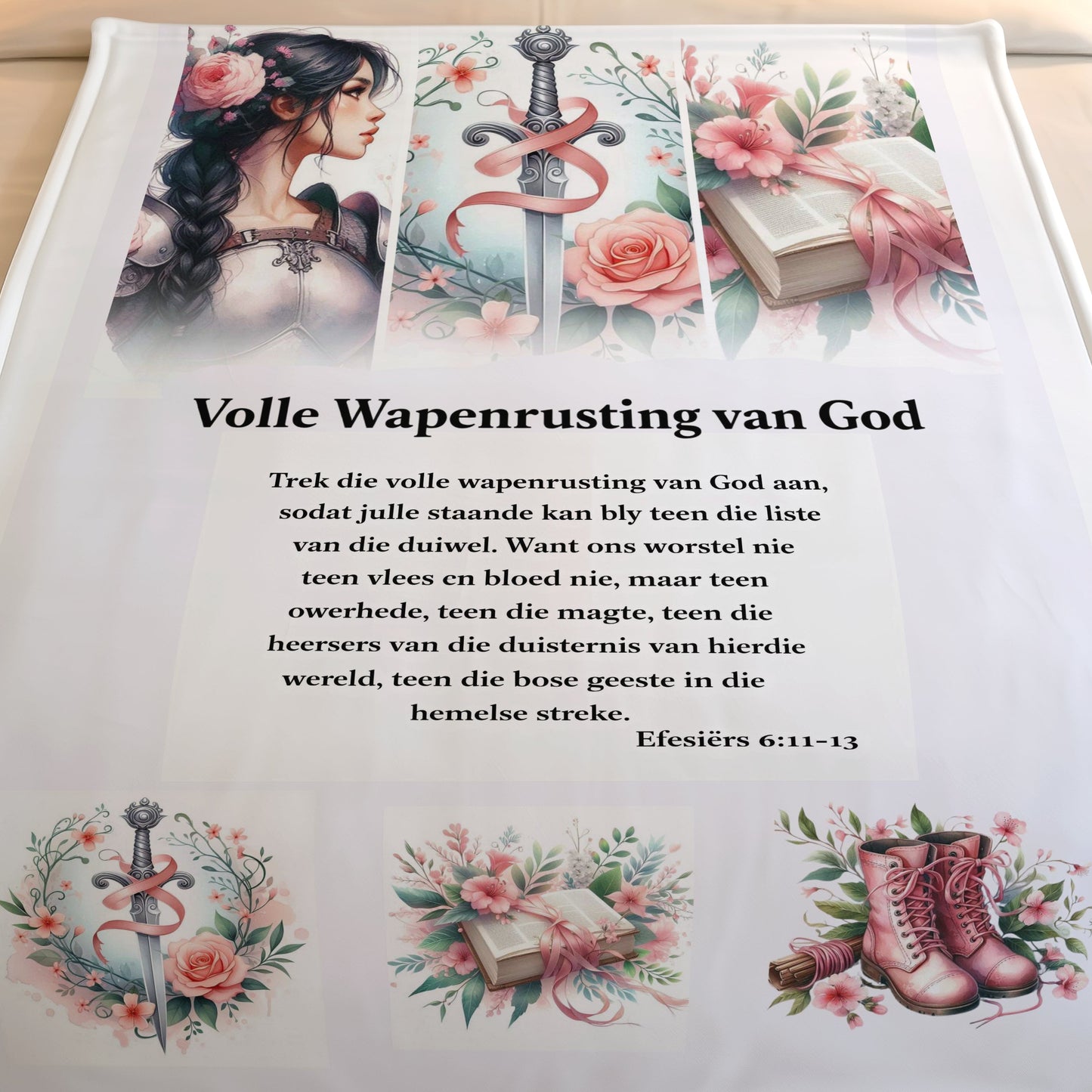 Volle wapenrusting fleece kombers