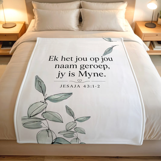 Jesaja 43 Kombers – Jy is Myne Fleece Blanket